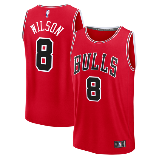 Youth Chicago Bulls Caleb Wilson Fanatics Red Fast Break Replica Jersey - Icon Edition