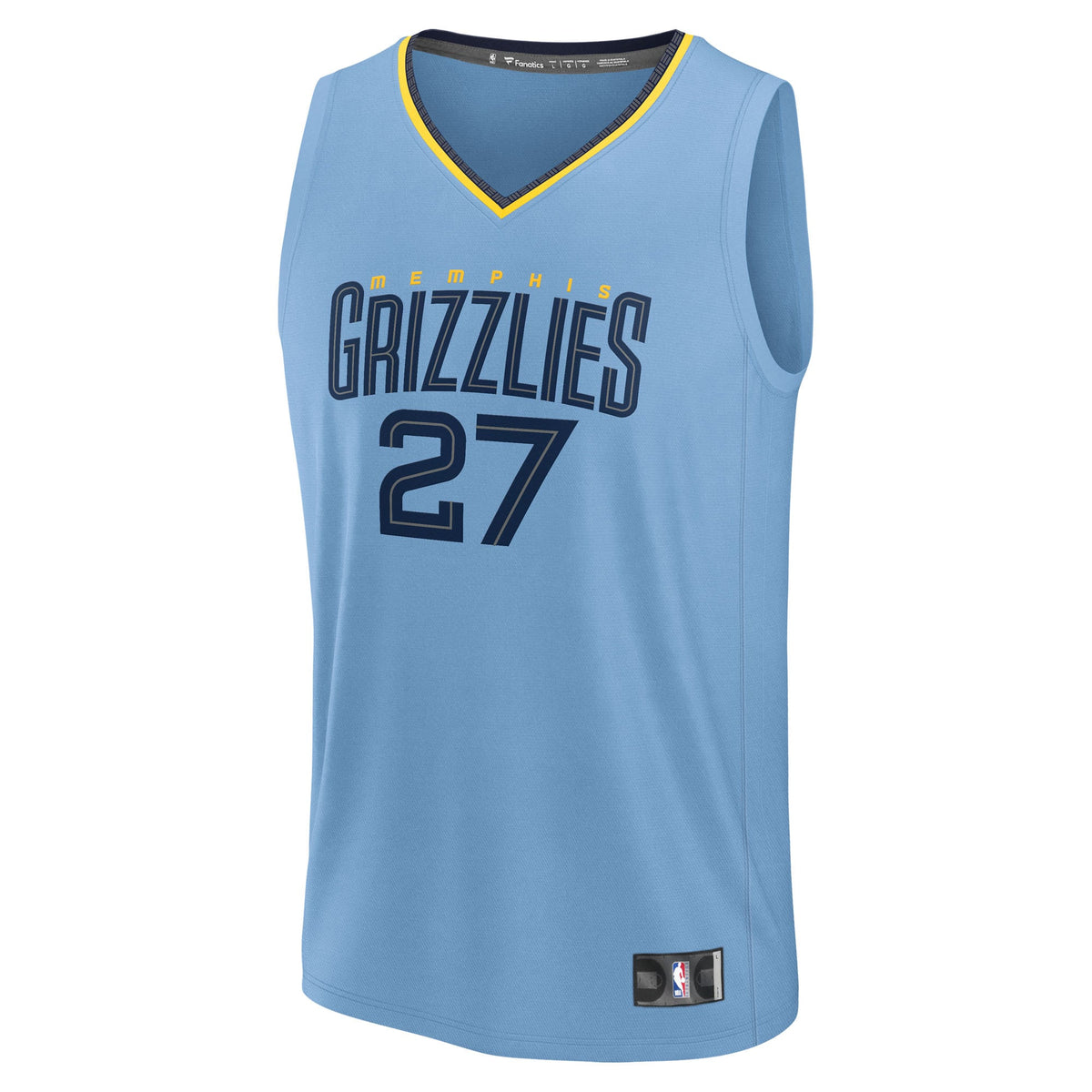 Youth Memphis Grizzlies Cameron Boozer Fanatics Light Blue Fast Break Replica Jersey - Statement Edition