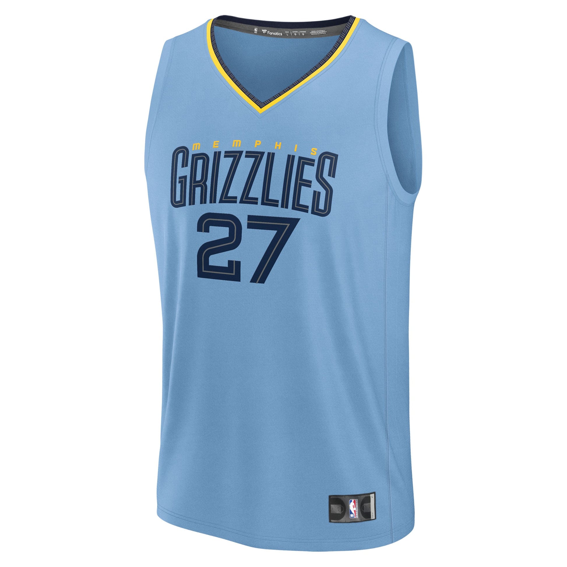 Youth Memphis Grizzlies Cameron Boozer Fanatics Light Blue Fast Break Replica Jersey - Statement Edition