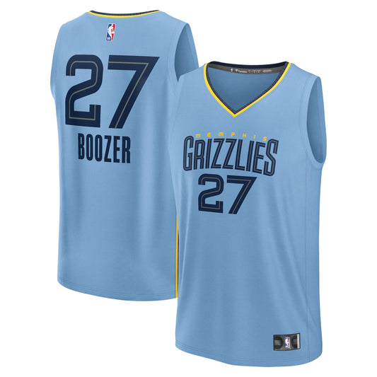 Youth Memphis Grizzlies Cameron Boozer Fanatics Light Blue Fast Break Replica Jersey - Statement Edition