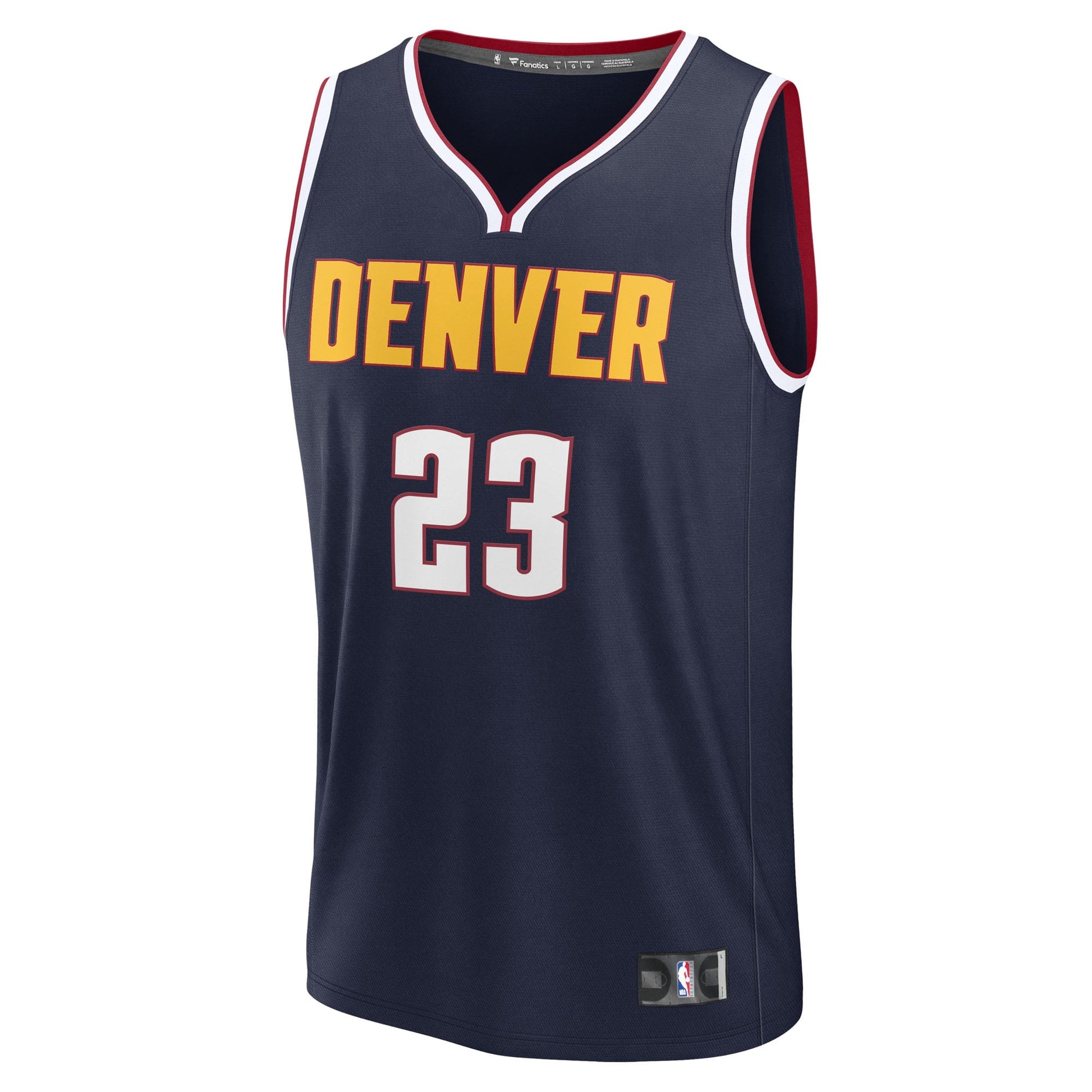 Youth Denver Nuggets Cameron Johnson Fanatics Navy Fast Break Replica Jersey - Icon Edition