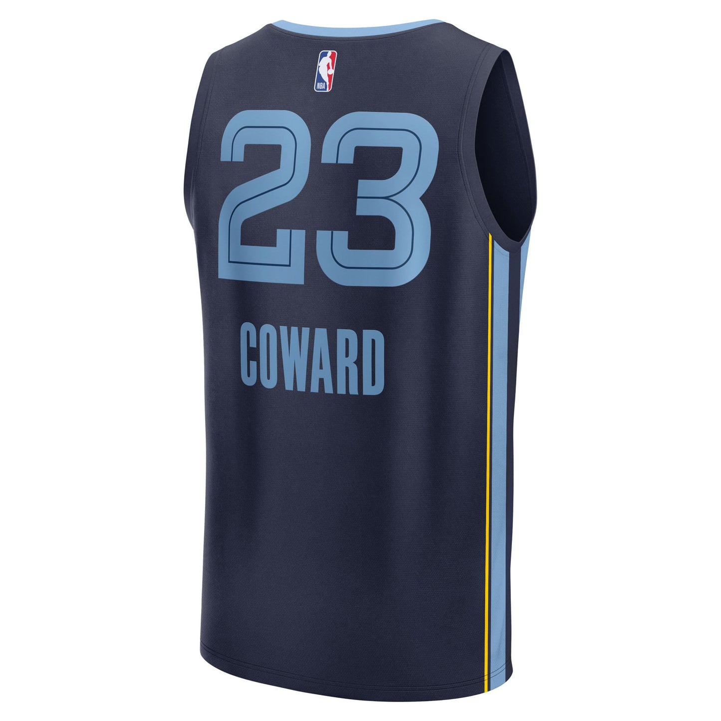 Youth Memphis Grizzlies Cedric Coward Fanatics Navy 2025 NBA Draft First Round Pick Fast Break Replica Jersey - Icon Edition