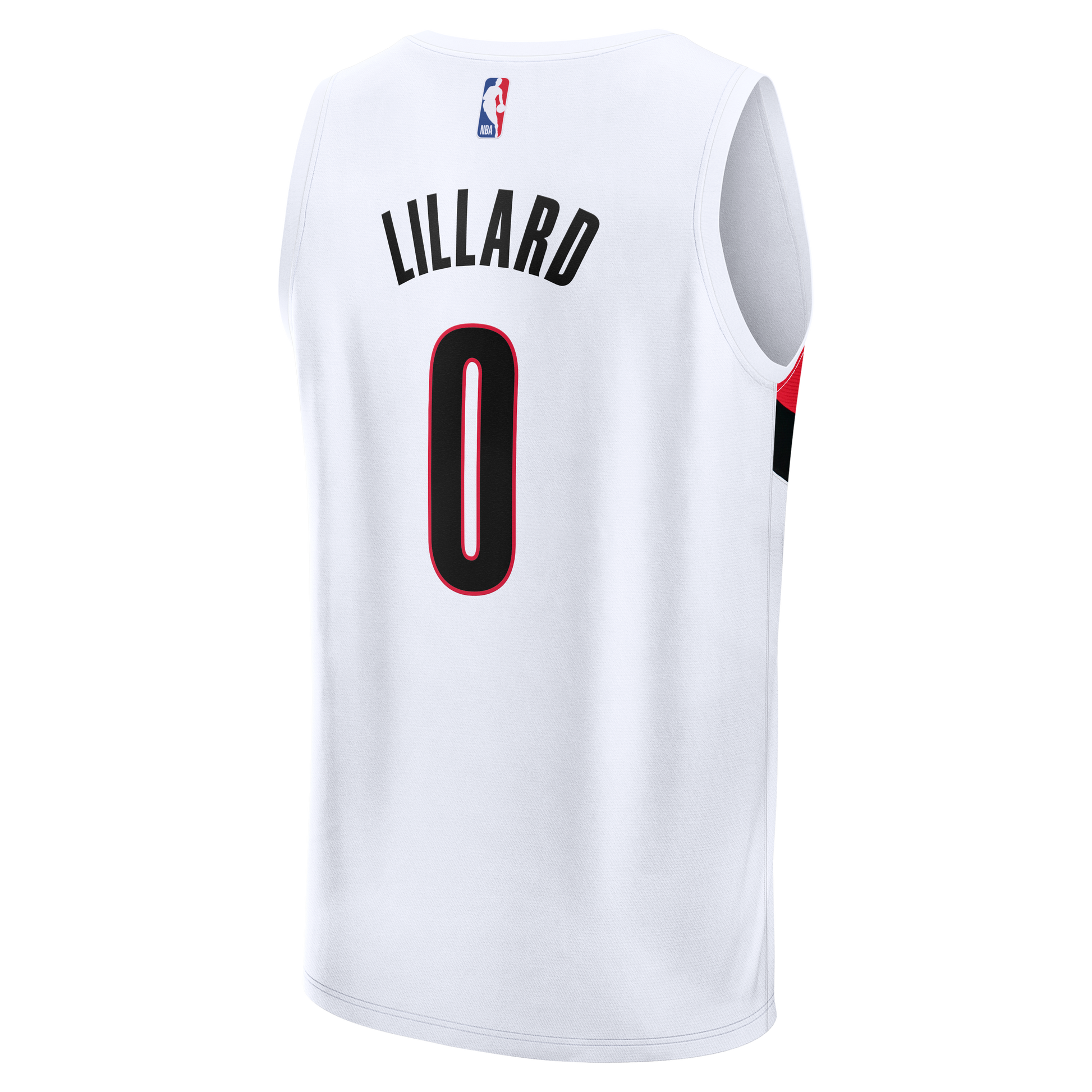 Youth Portland Trail Blazers Damian Lillard Fanatics White Fast Break Replica Jersey - Association Edition