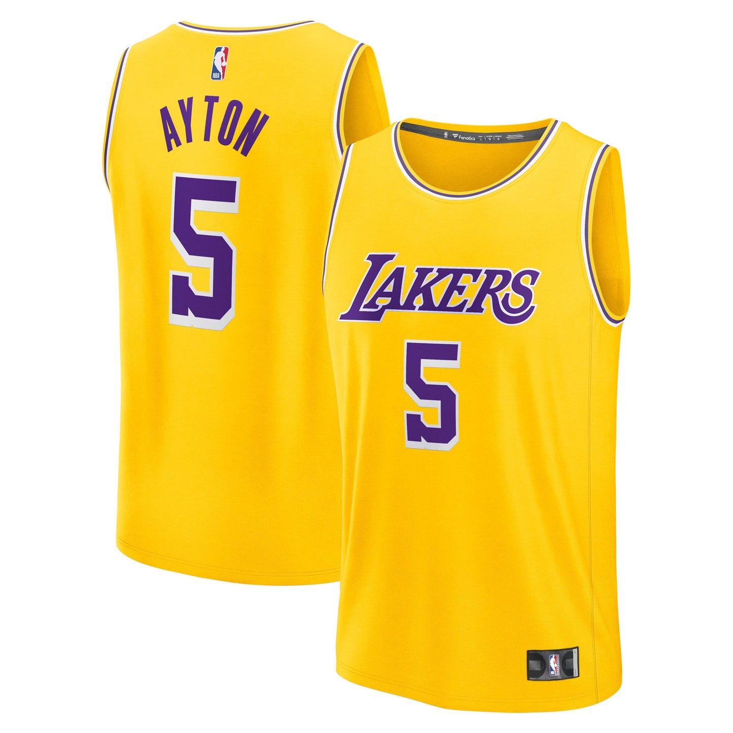 Youth Los Angeles Lakers Deandre Ayton Fanatics Gold Fast Break Replica Player Jersey - Icon Edition
