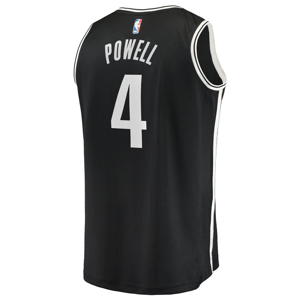 Youth Brooklyn Nets Drake Powell Fanatics Black Fast Break Replica Jersey - Icon Edition