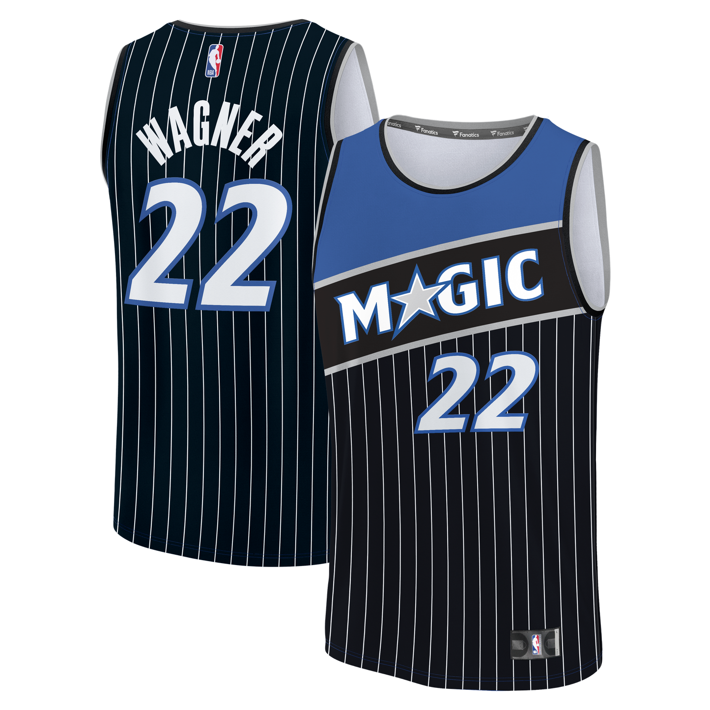 Youth Orlando Magic Franz Wagner Fanatics Black Fast Break Jersey - Statement Edition