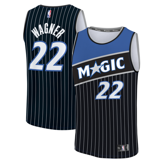 Youth Orlando Magic Franz Wagner Fanatics Black Fast Break Jersey - Statement Edition