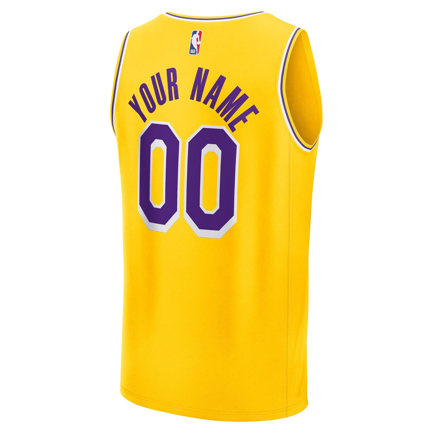 Youth Los Angeles Lakers  Fanatics Gold Fast Break Custom Jersey - Icon Edition