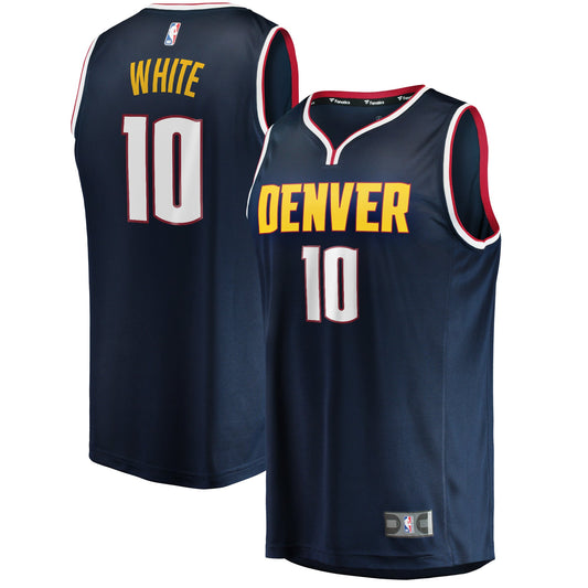 Youth Denver Nuggets Jack White Fanatics Navy Fast Break Player Jersey - Icon Edition