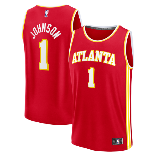 Youth Atlanta Hawks Jalen Johnson Fanatics Red Fast Break Jersey - Icon Edition