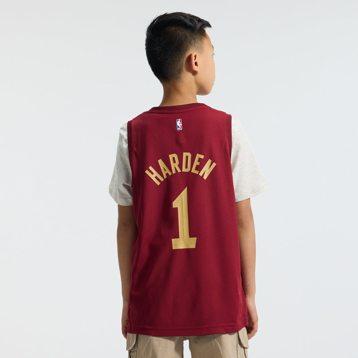 Youth Cleveland Cavaliers James Harden Fanatics Wine Fast Break Replica Jersey - Icon Edition