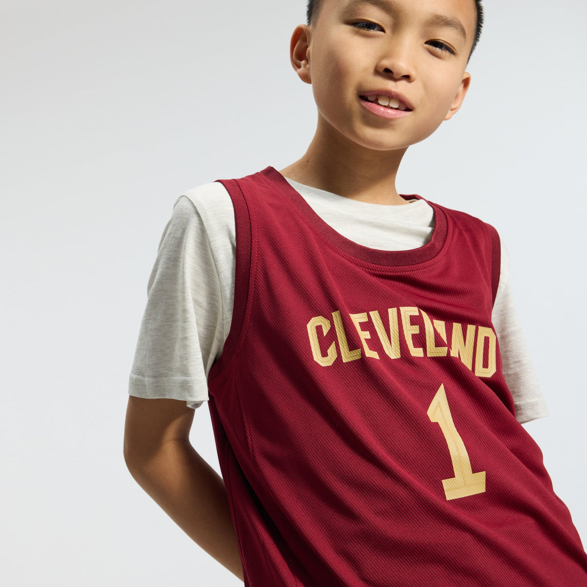Youth Cleveland Cavaliers James Harden Fanatics Wine Fast Break Replica Jersey - Icon Edition