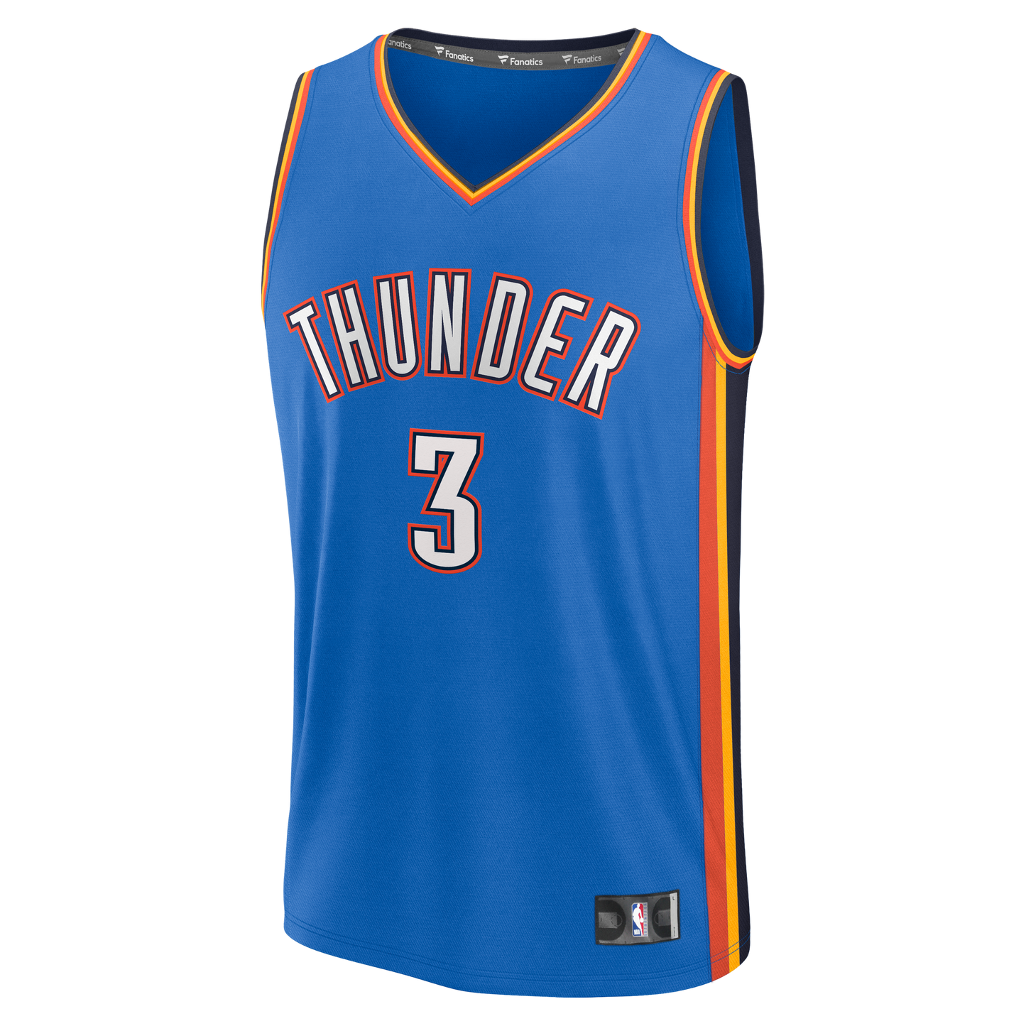 Youth Oklahoma City Thunder Jared McCain Fanatics Blue Fast Break Replica Jersey - Icon Edition