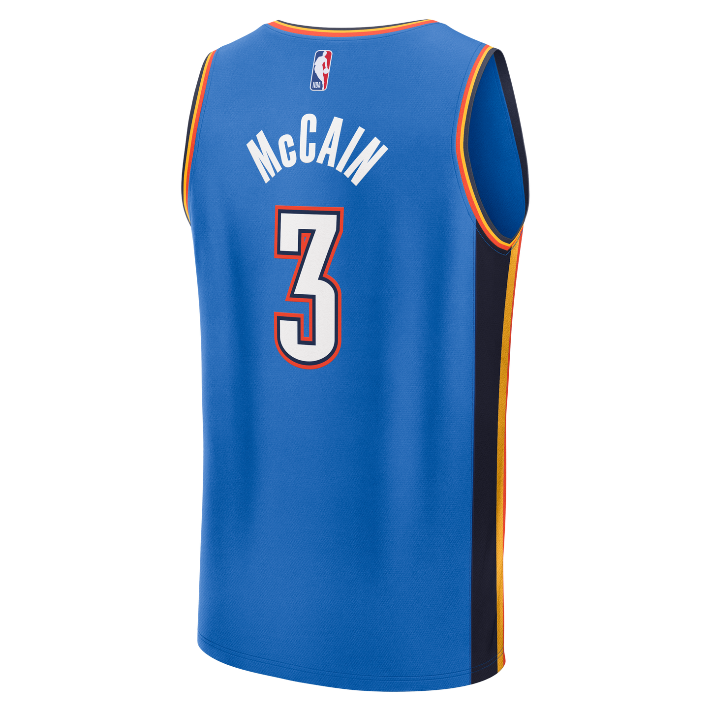 Youth Oklahoma City Thunder Jared McCain Fanatics Blue Fast Break Replica Jersey - Icon Edition