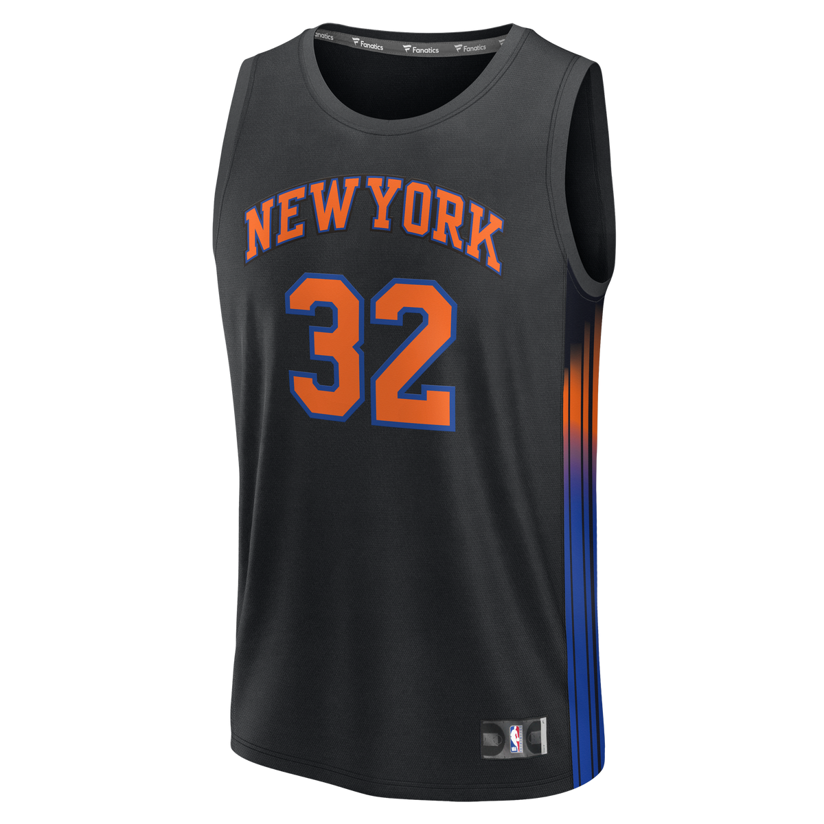 Youth New York Knicks Karl-Anthony Towns Fanatics Black Fast Break Jersey - Statement Edition