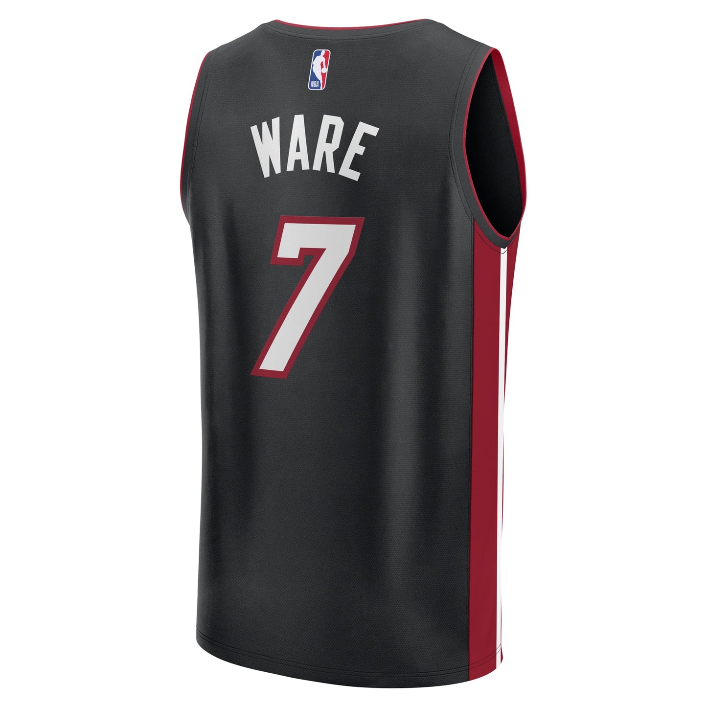 Youth Miami Heat Kel'el Ware Fanatics Black Fast Break Replica Player Jersey - Icon Edition