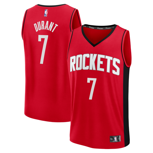 Youth Houston Rockets Kevin Durant Fanatics Red Fast Break Jersey - Icon Edition
