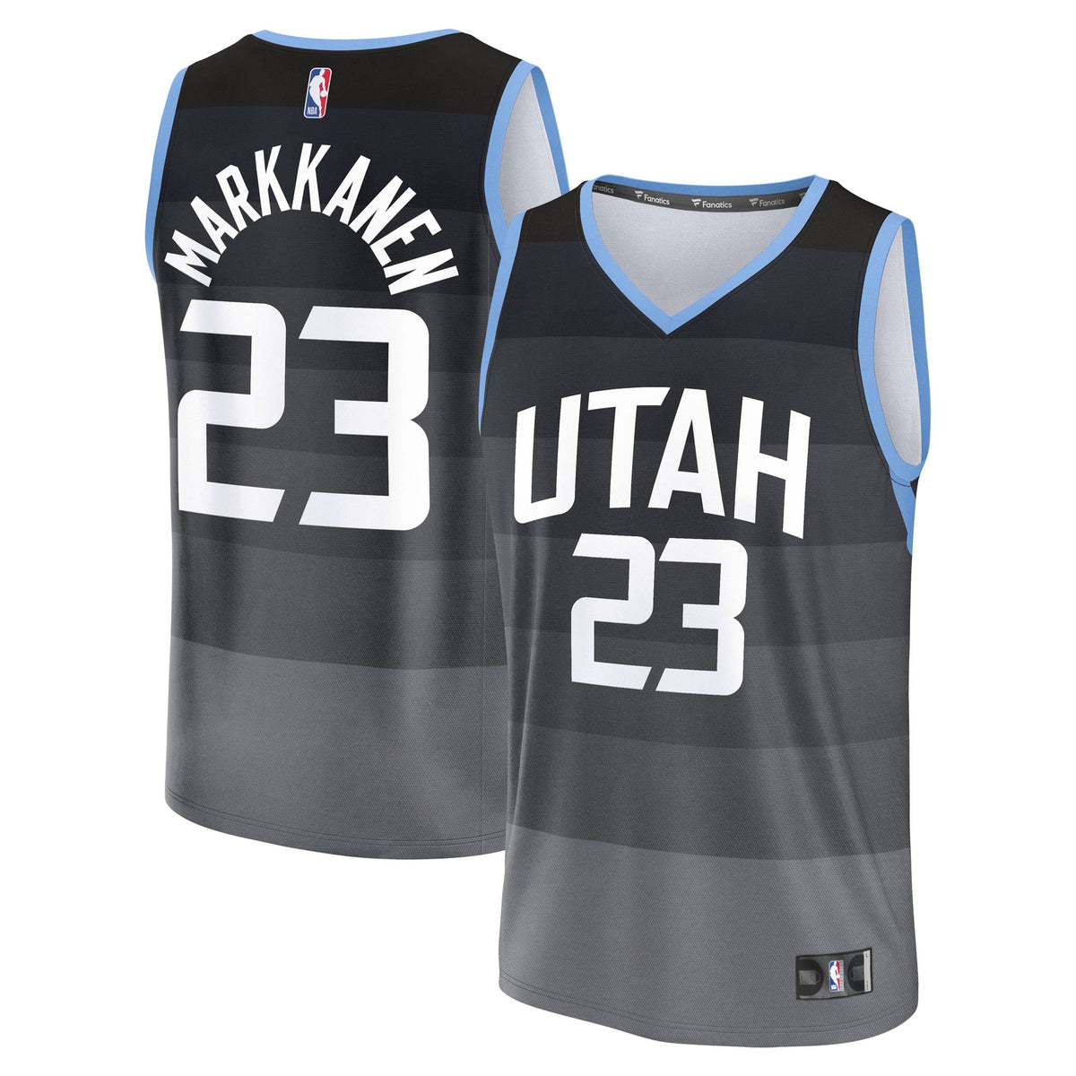 Youth Utah Jazz Lauri Markkanen Fanatics Black Fast Break Jersey - City Edition