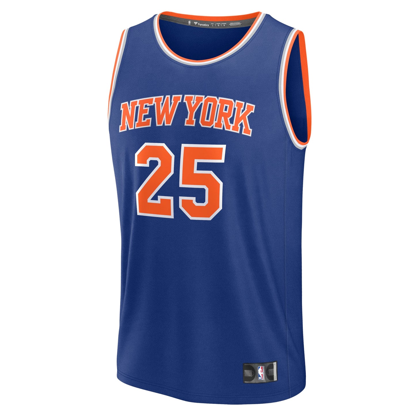 Youth New York Knicks Mikal Bridges Fanatics Blue Fast Break Replica Player Jersey - Icon Edition