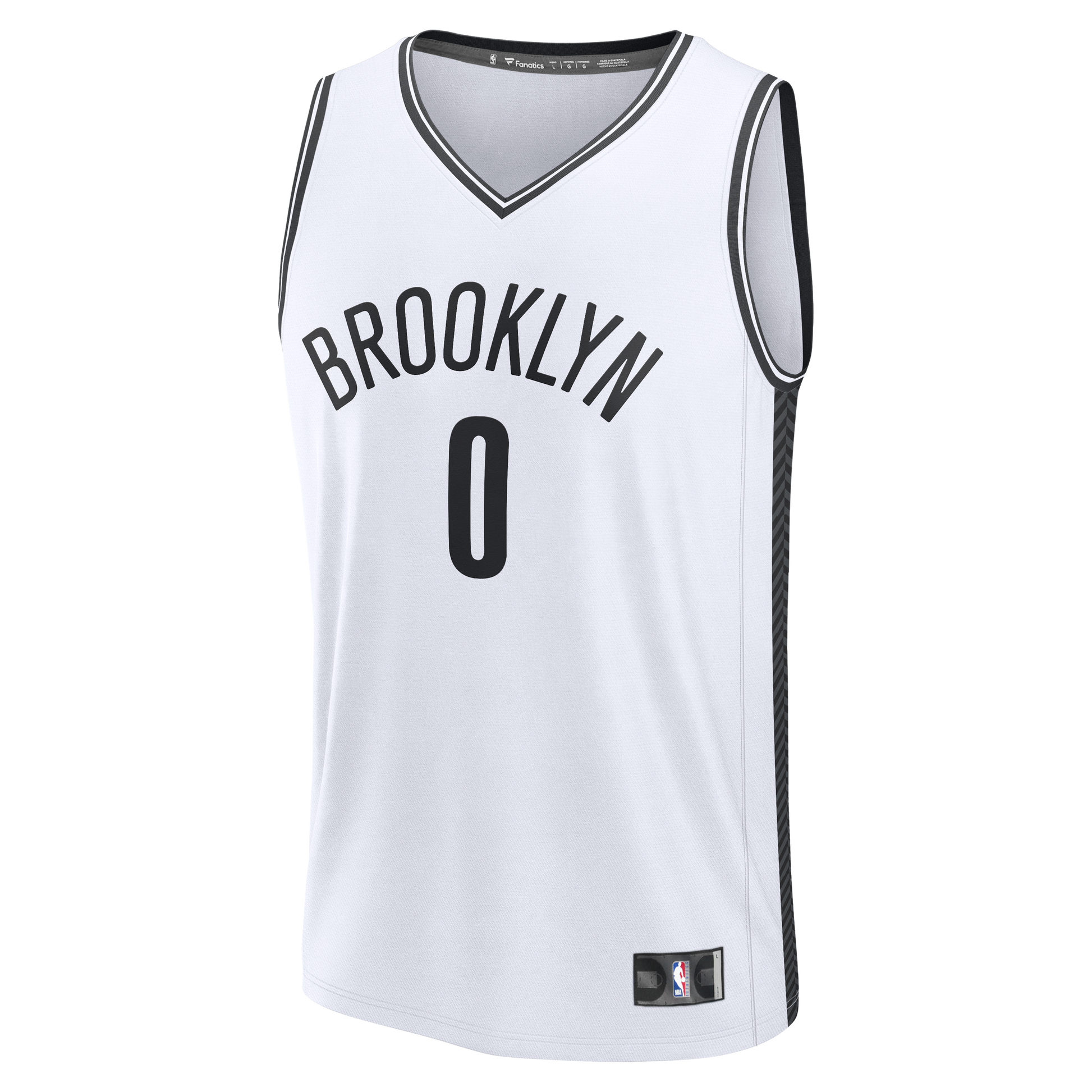 Youth Brooklyn Nets Mikel Brown Jr. Fanatics White Fast Break Replica Jersey - Association Edition
