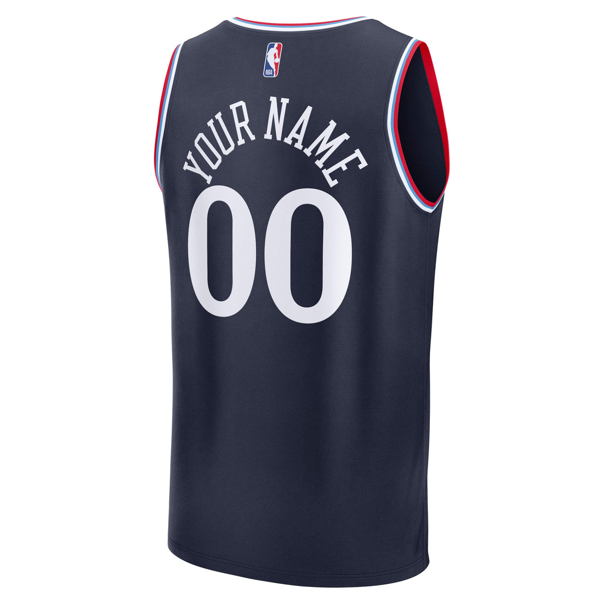 Youth LA Clippers Fanatics Navy Fast Break Custom Replica Jersey - Icon Edition