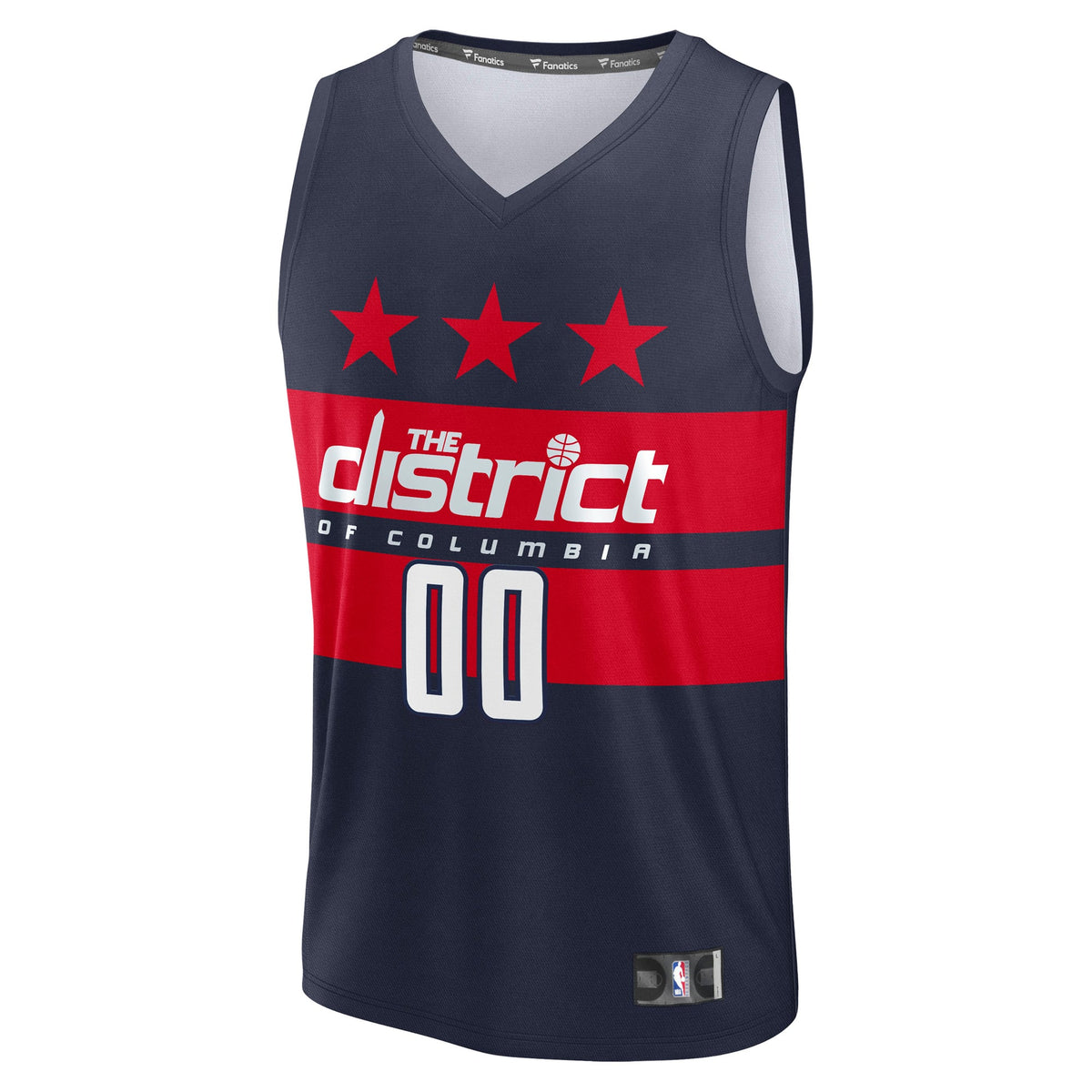 Youth Washington Wizards Fanatics Navy Fast Break Custom Replica Jersey - Statement Edition