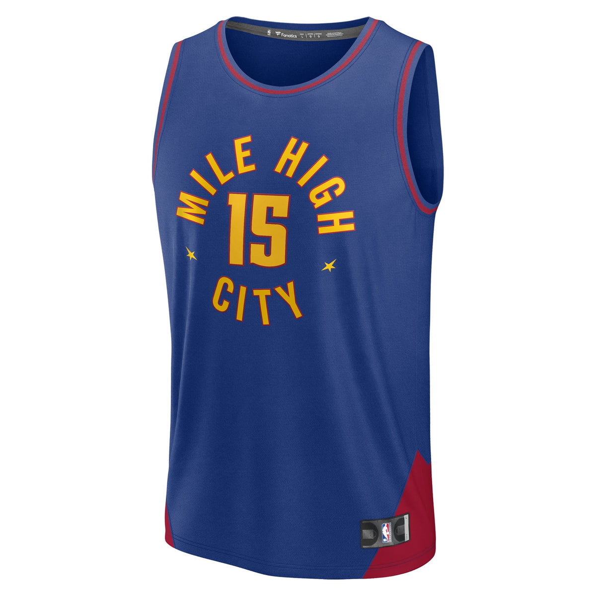 Youth Denver Nuggets Nikola Jokic Fanatics Blue Fast Break Replica Player Jersey - Statement Edition