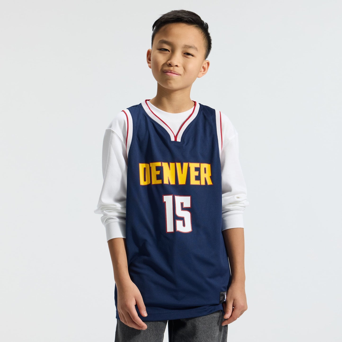 Youth Denver Nuggets Nikola Jokic Fanatics Navy Fast Break Replica Player Jersey - Icon Edition