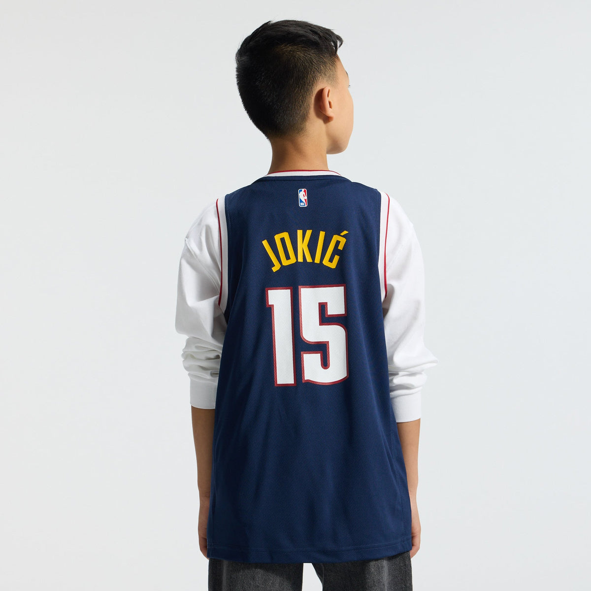 Youth Denver Nuggets Nikola Jokic Fanatics Navy Fast Break Replica Player Jersey - Icon Edition