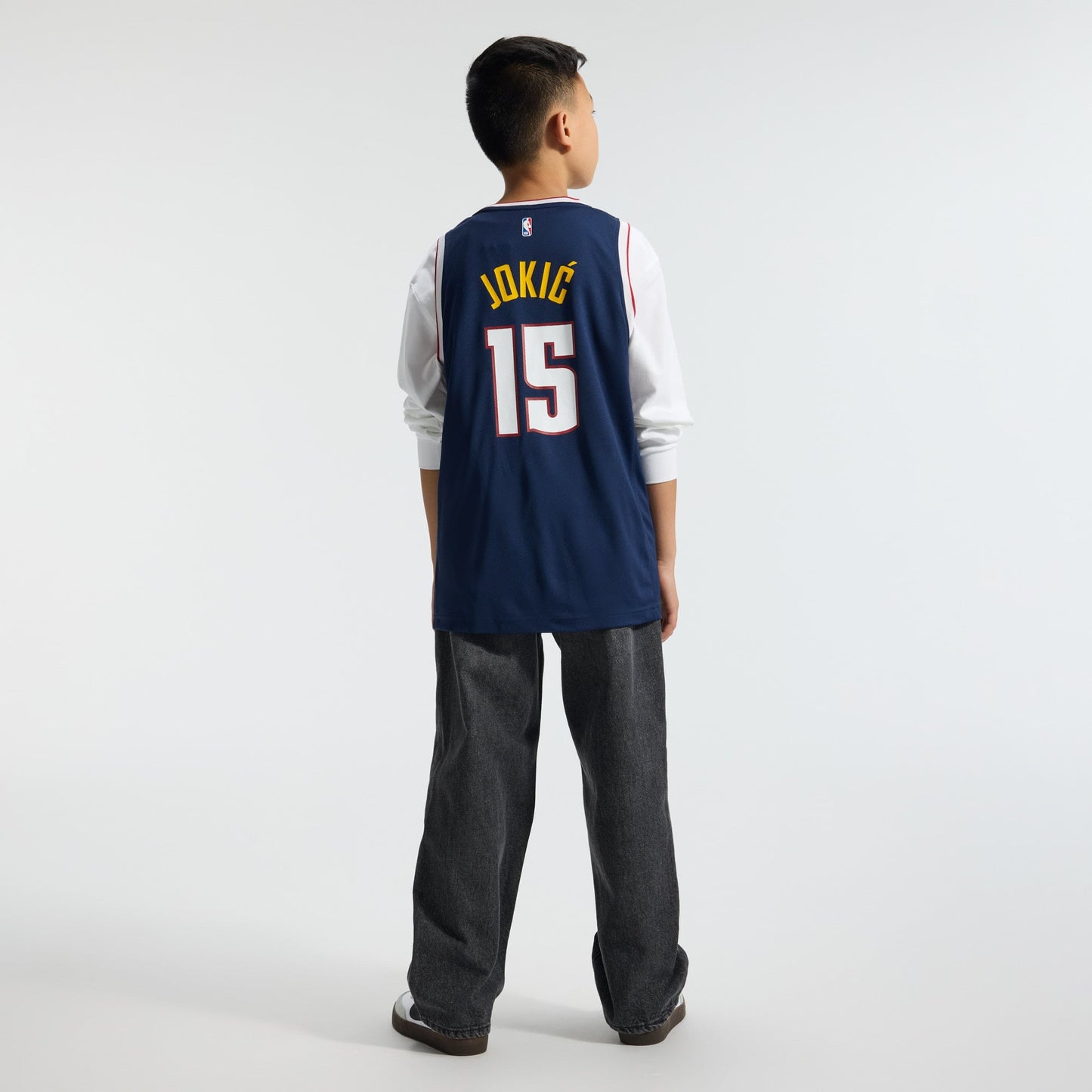 Youth Denver Nuggets Nikola Jokic Fanatics Navy Fast Break Replica Player Jersey - Icon Edition