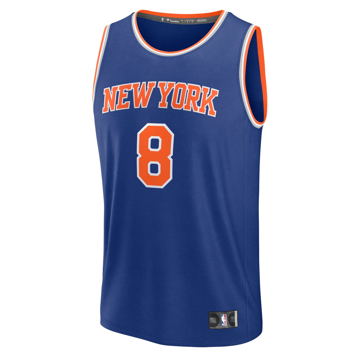 Youth New York Knicks OG Anunoby Fanatics Blue Fast Break Replica Player Jersey - Icon Edition