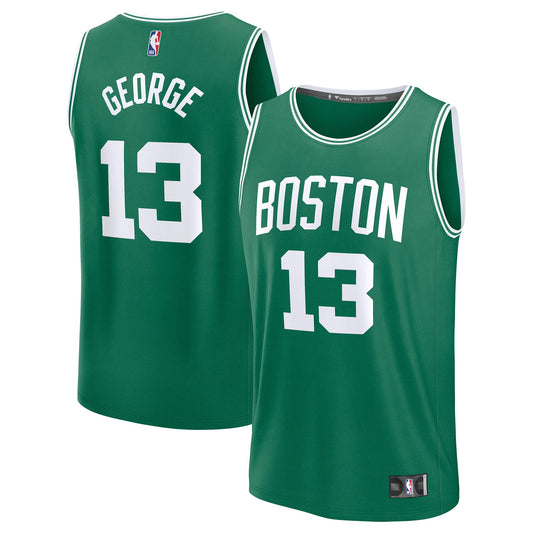 Youth Boston Celtics Paul George Fanatics Kelly Green Fast Break Replica Jersey - Icon Edition