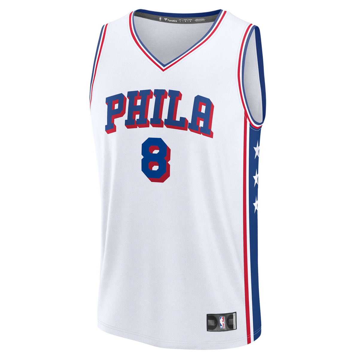Youth Philadelphia 76ers Paul George Fanatics White Fast Break Replica Player Jersey - Association Edition