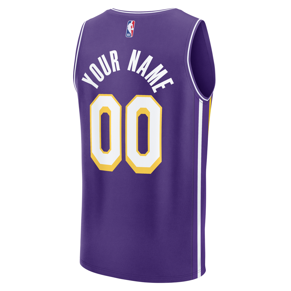 Youth Los Angeles Lakers Fanatics Purple Fast Break Custom Jersey - Statement Edition