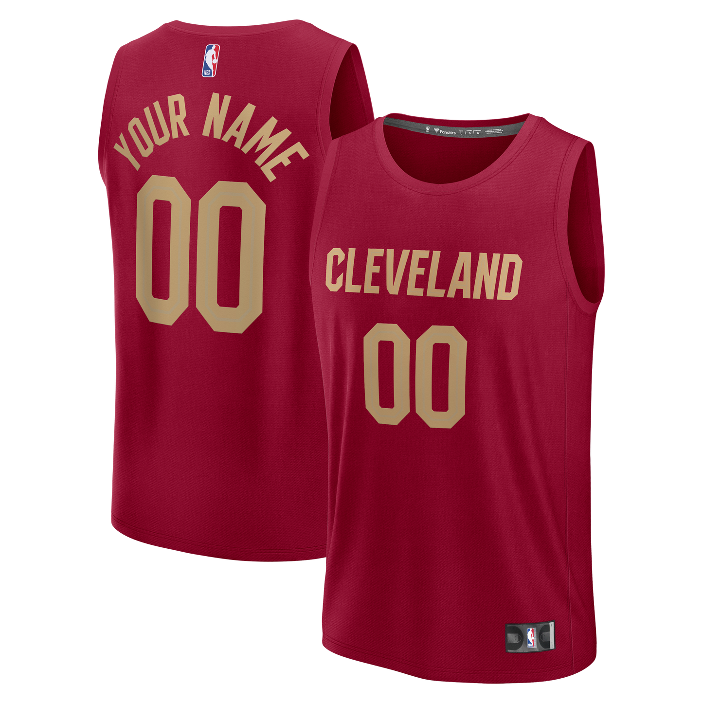 Youth Cleveland Cavaliers Fanatics Red Fast Break Custom Jersey - Icon Edition