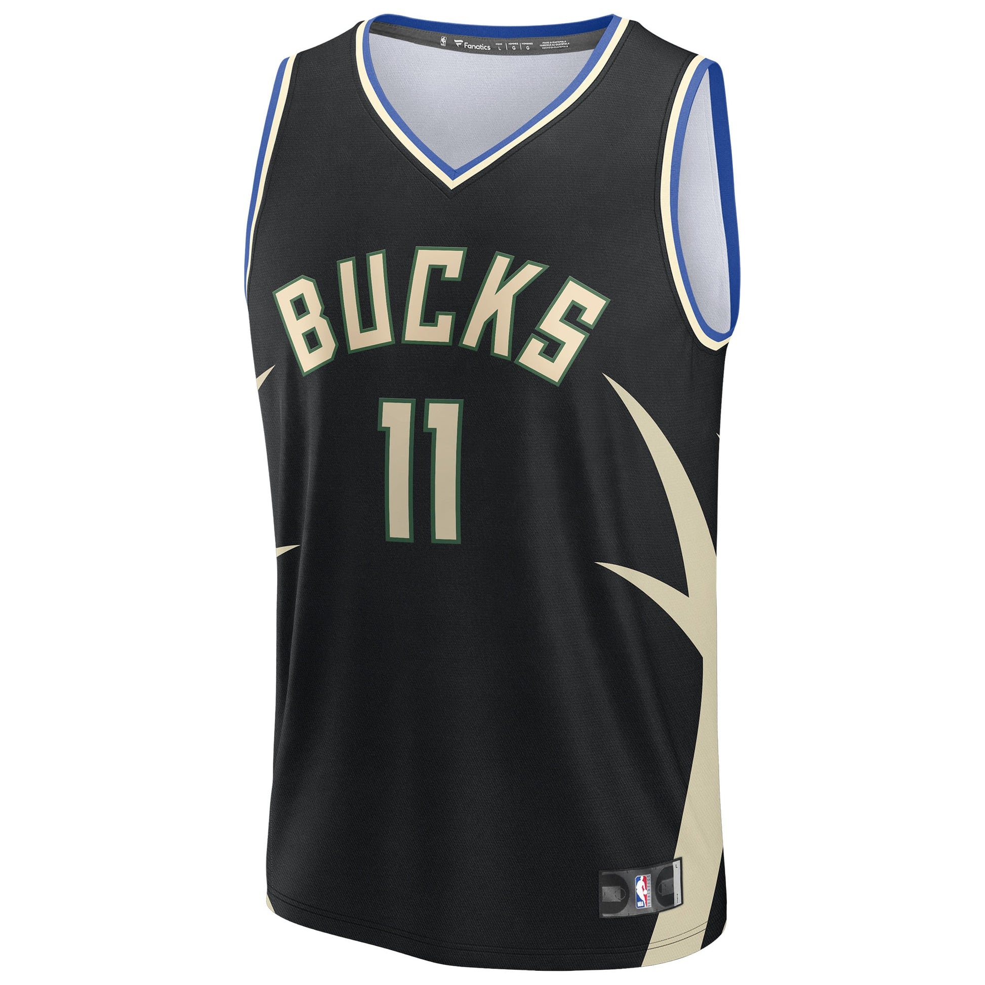 Youth Milwaukee Bucks Tyler Herro Fanatics Black Fast Break Replica Jersey - Statement Edition