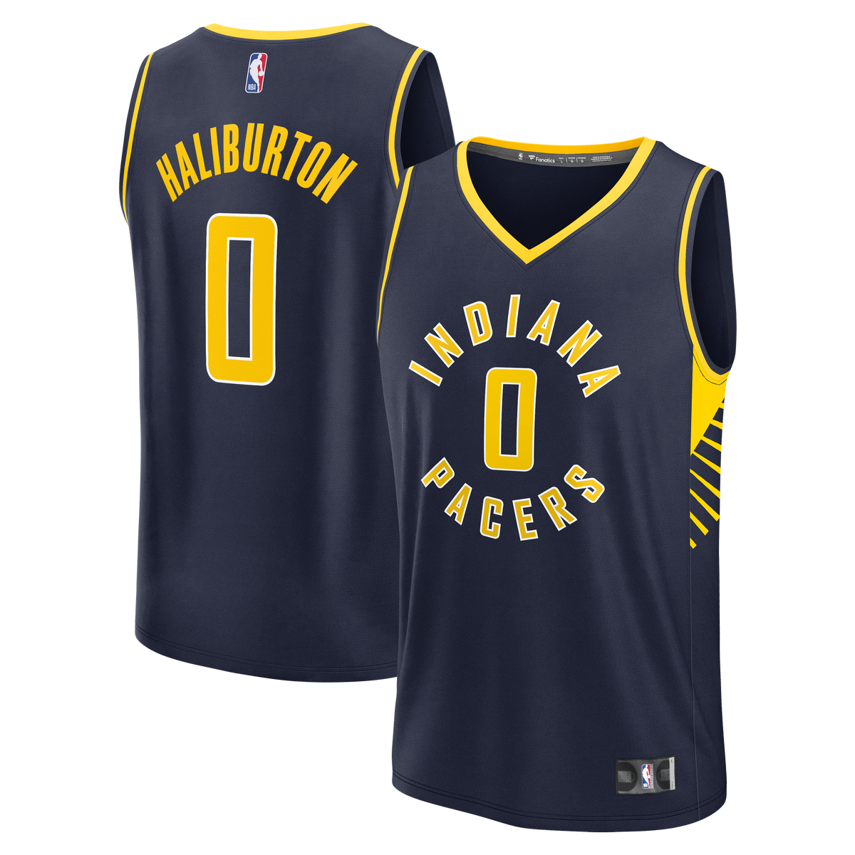 Youth Indiana Pacers Tyrese Haliburton Fanatics Navy Fast Break Replica Player Jersey