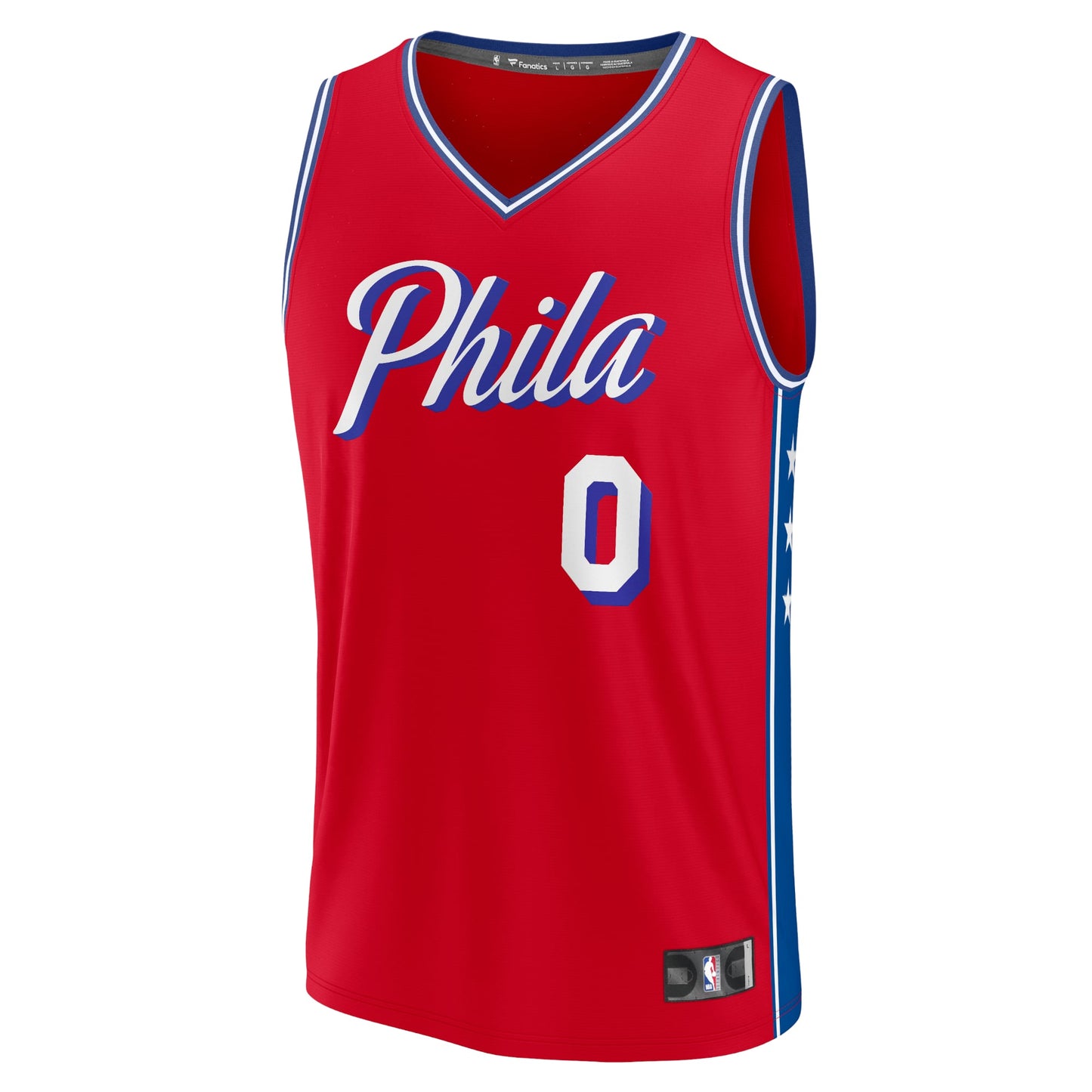 Youth Philadelphia 76ers Tyrese Maxey Fanatics Red Fast Break Player Jersey - Statement Edition