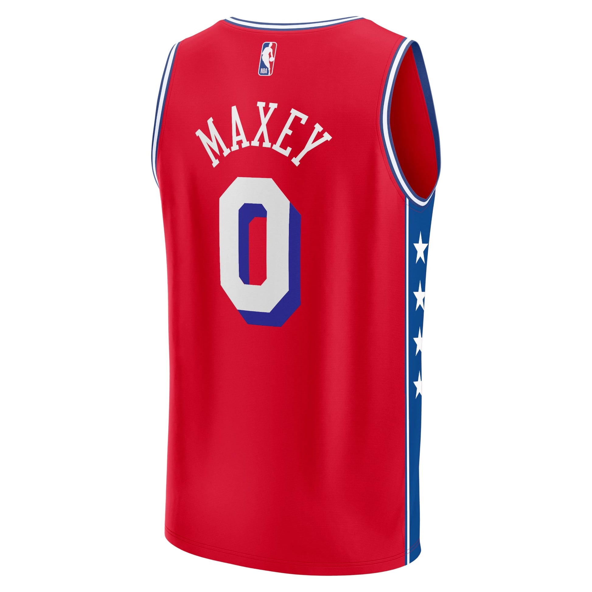 Youth Philadelphia 76ers Tyrese Maxey Fanatics Red Fast Break Player Jersey - Statement Edition