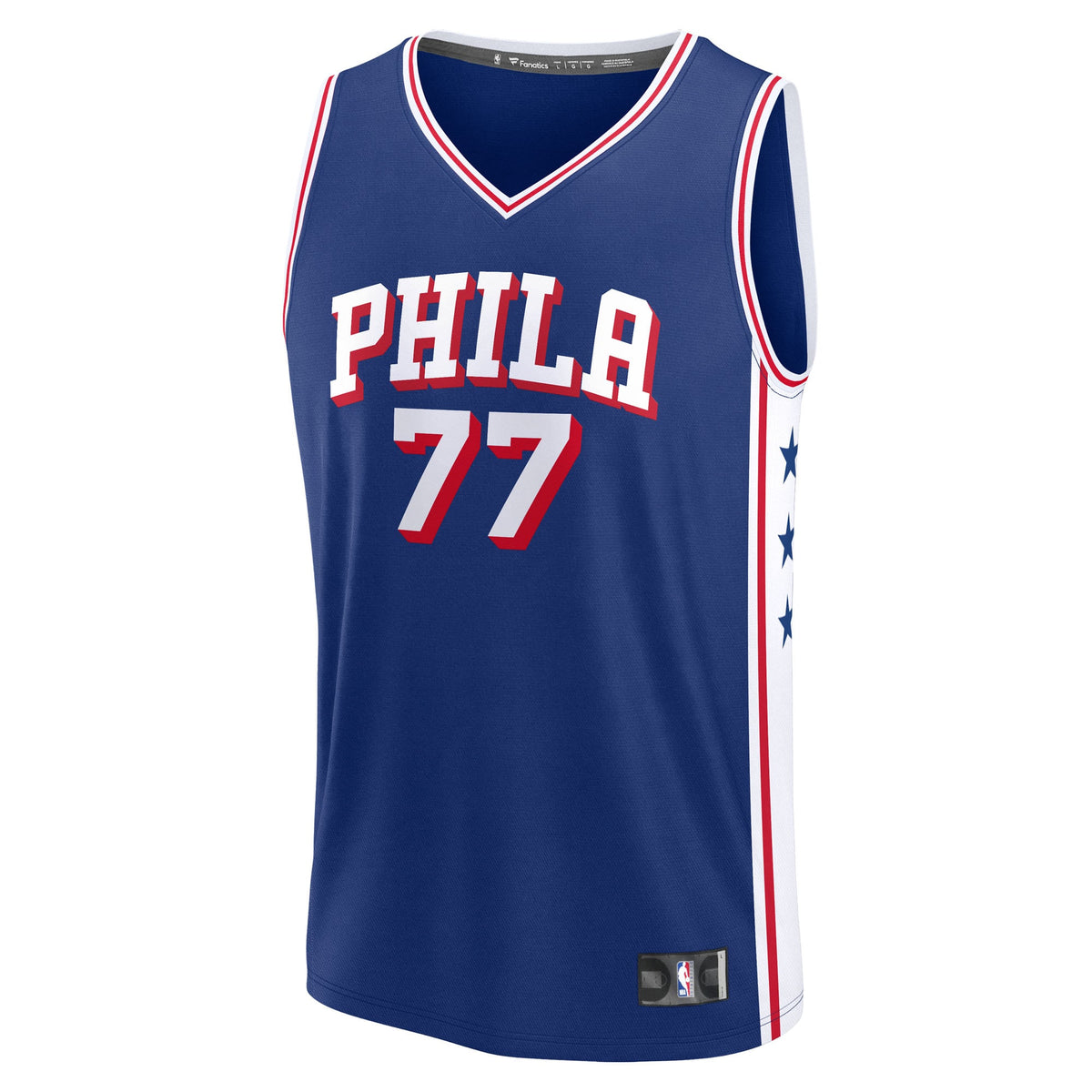 Youth Philadelphia 76ers V. J. Edgecombe Fanatics Royal 2025 NBA Draft First Round Pick Fast Break Replica Jersey - Icon Edition