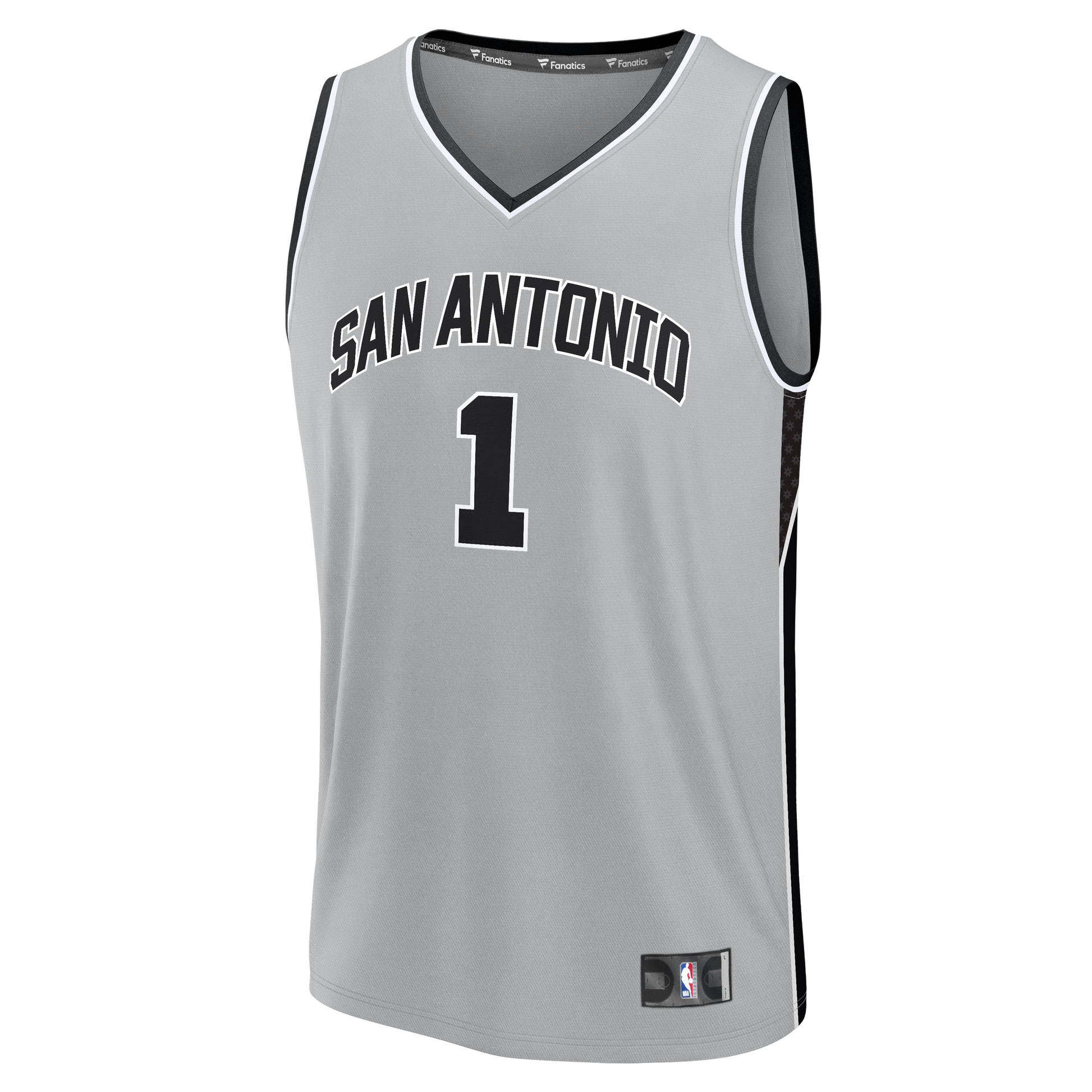 Youth San Antonio Spurs Victor Wembanyama Fanatics Silver Fast Break Jersey - Statement Edition