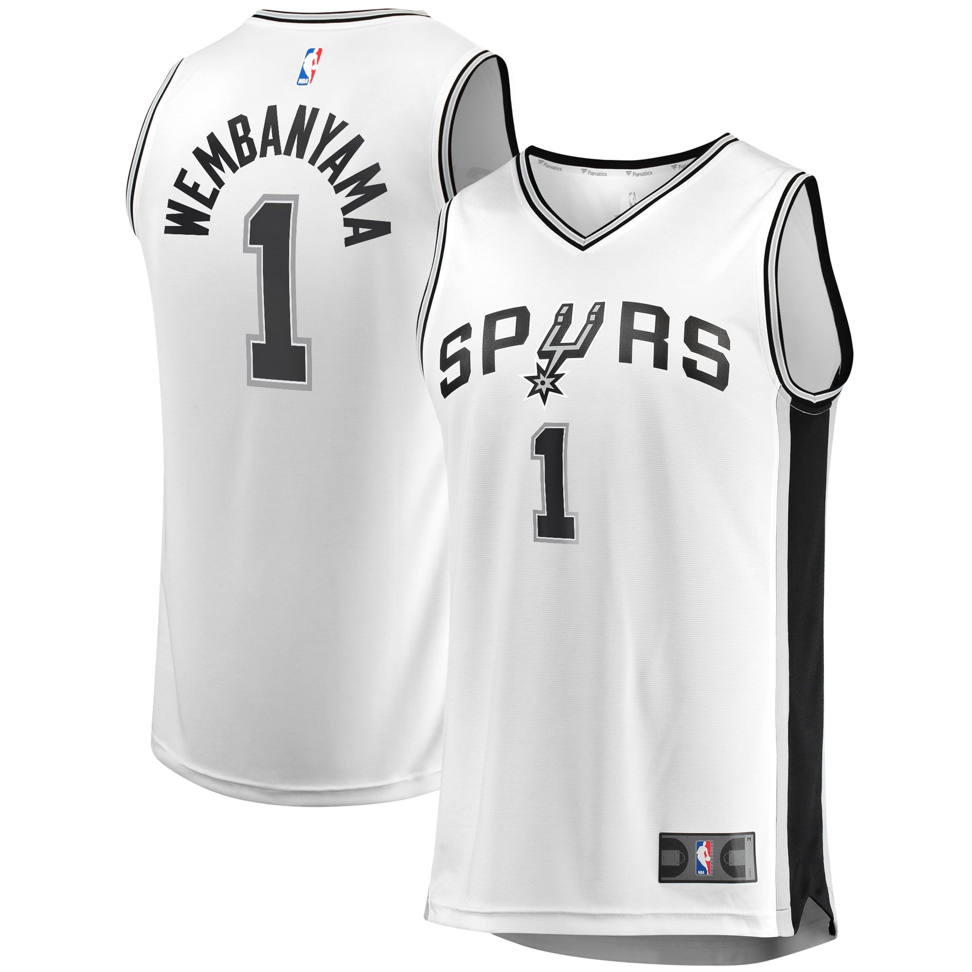Youth San Antonio Spurs Victor Wembanyama Fanatics White Fast Break Replica Player Jersey - Association Edition