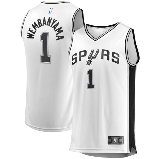 Youth San Antonio Spurs Victor Wembanyama Fanatics White Fast Break Replica Player Jersey - Association Edition