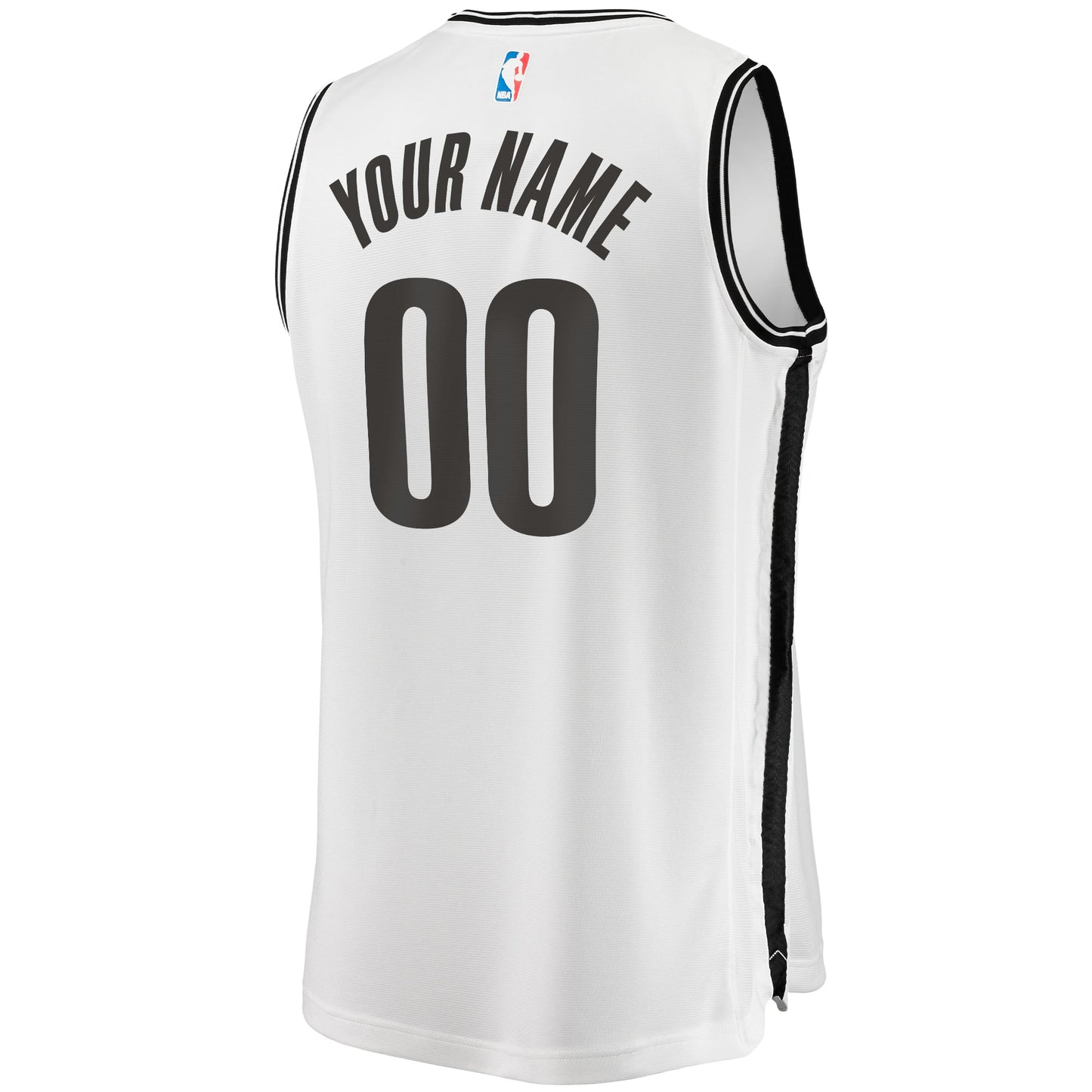 Youth Brooklyn Nets  Fanatics White Fast Break Replica Custom Jersey - Association Edition