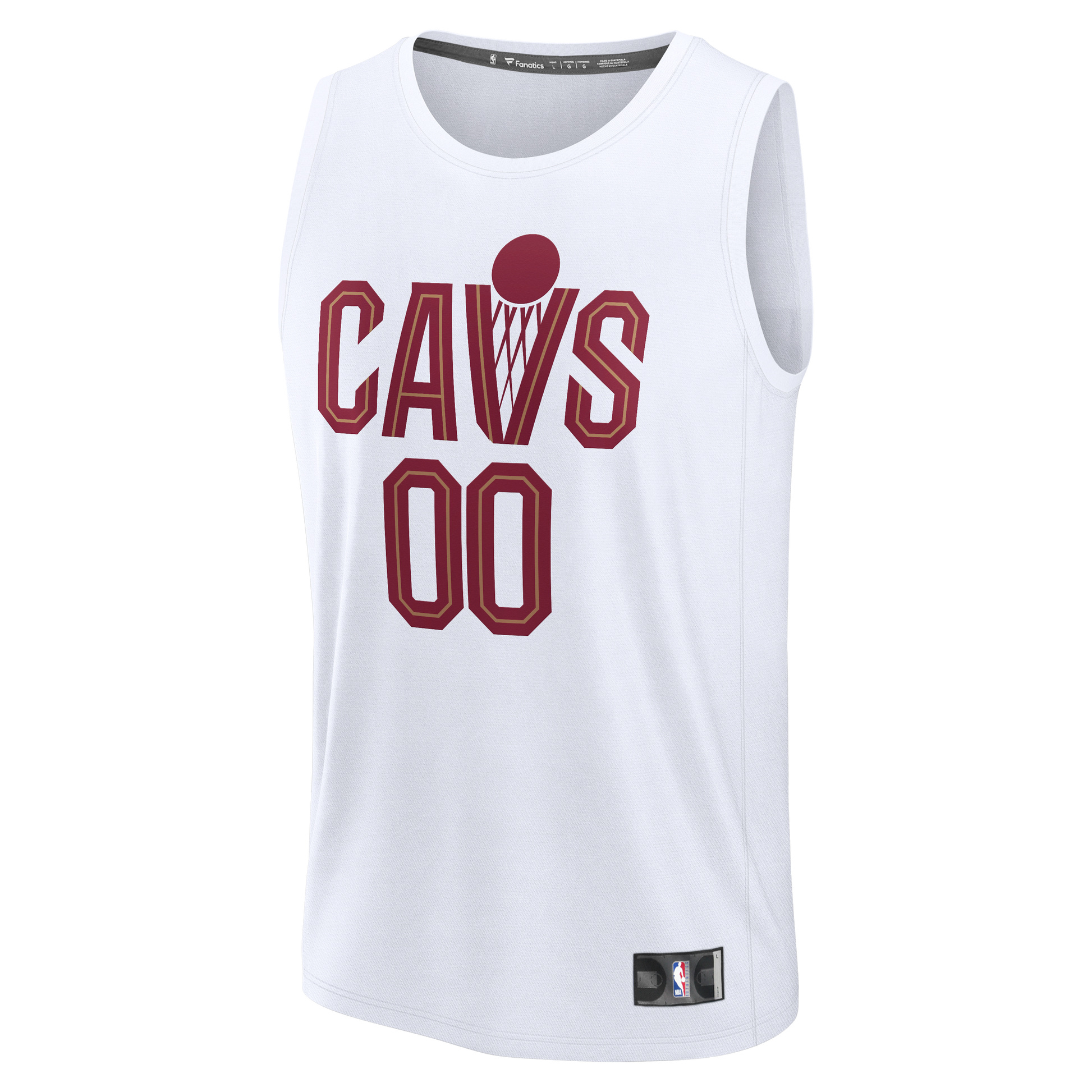 Youth Cleveland Cavaliers Fanatics White Fastbreak Custom Jersey - Association Edition