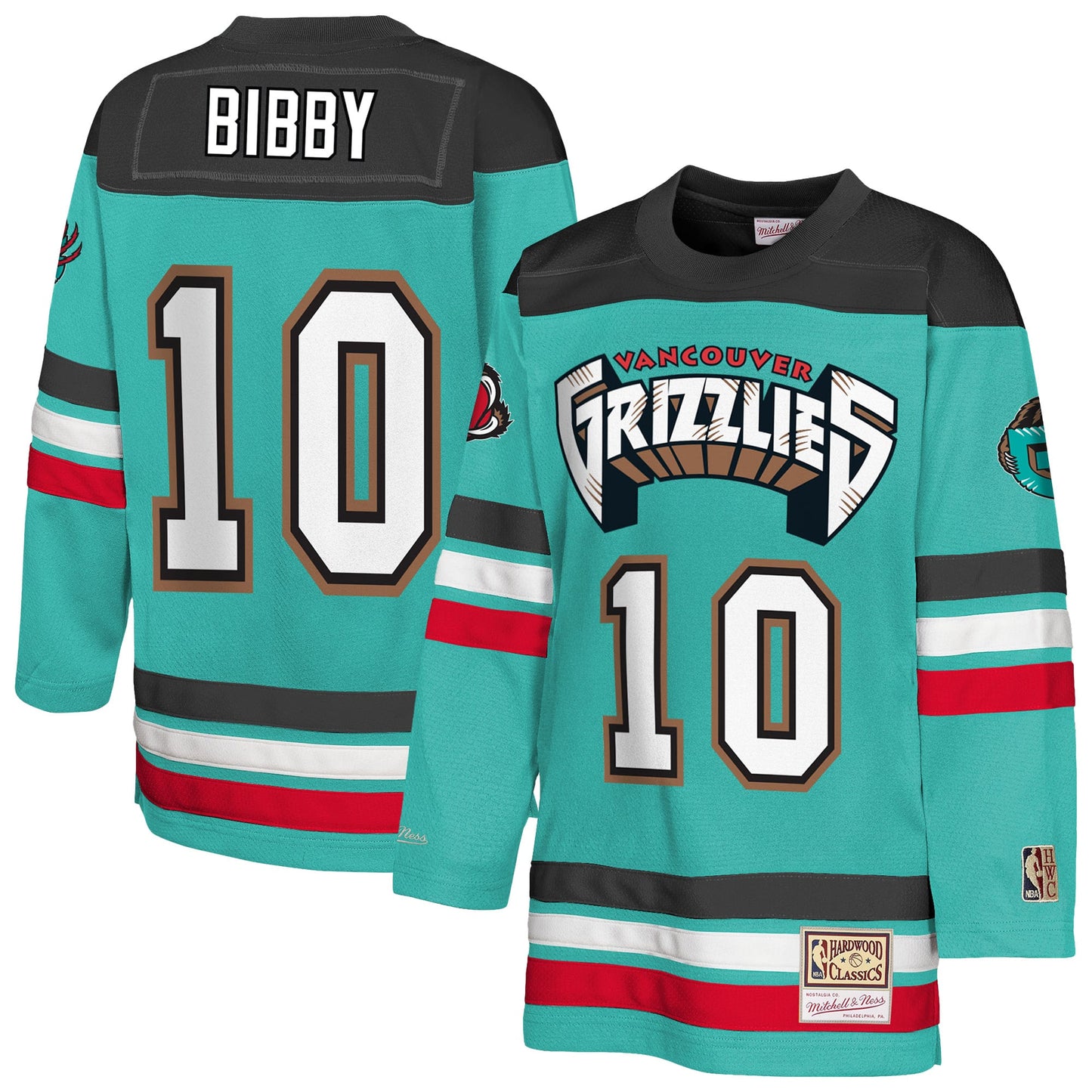 Youth Memphis Grizzlies Mike Bibby Mitchell & Ness Turquoise Maxxed Out 2.0 Fashion Hockey Jersey