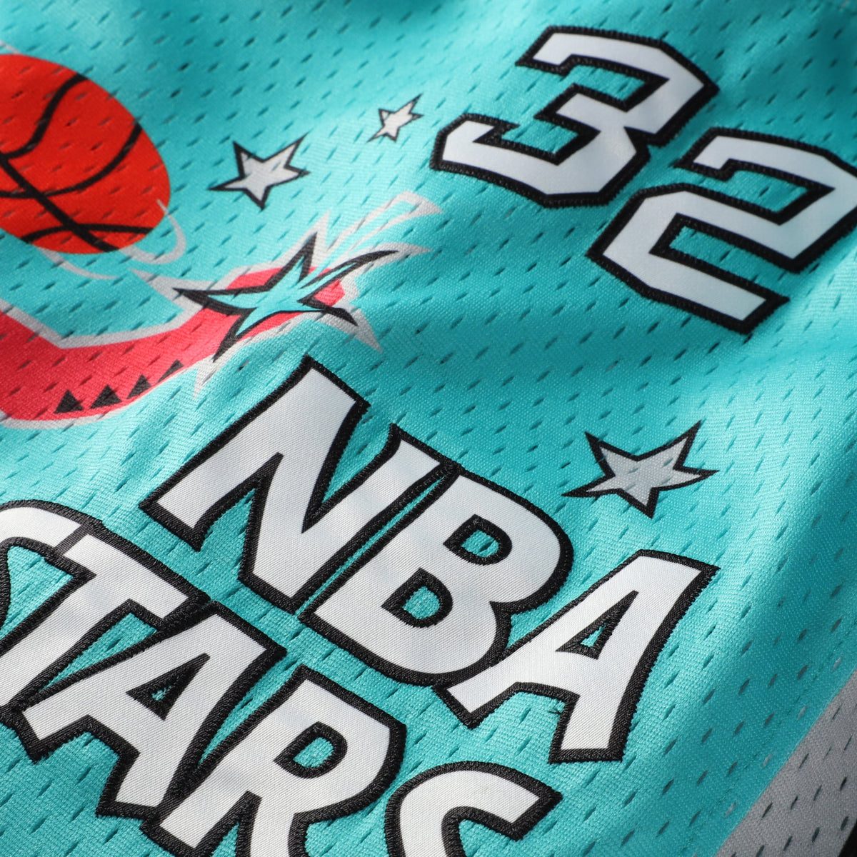 Youth 1996 NBA All-Star Game Shaquille O'Neal Mitchell & Ness Teal Hardwood Classics Swingman Jersey