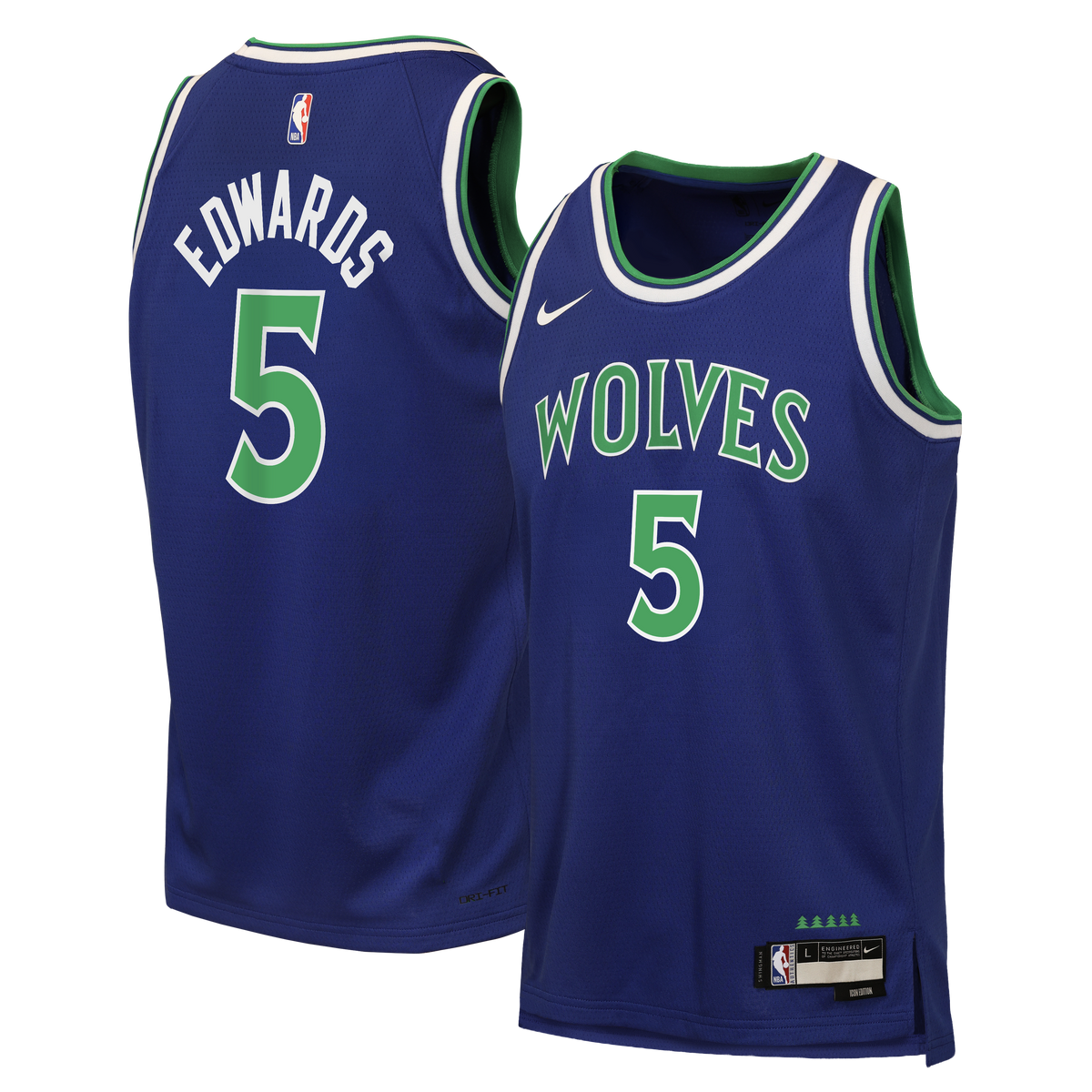 Youth Minnesota Timberwolves Anthony Edwards Nike Blue Swingman Jersey - Icon Edition