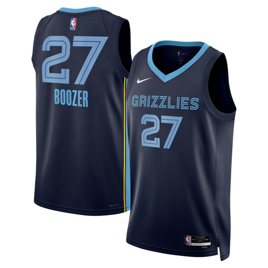 Youth Memphis Grizzlies Cameron Boozer Nike Navy Swingman Jersey - Icon Edition