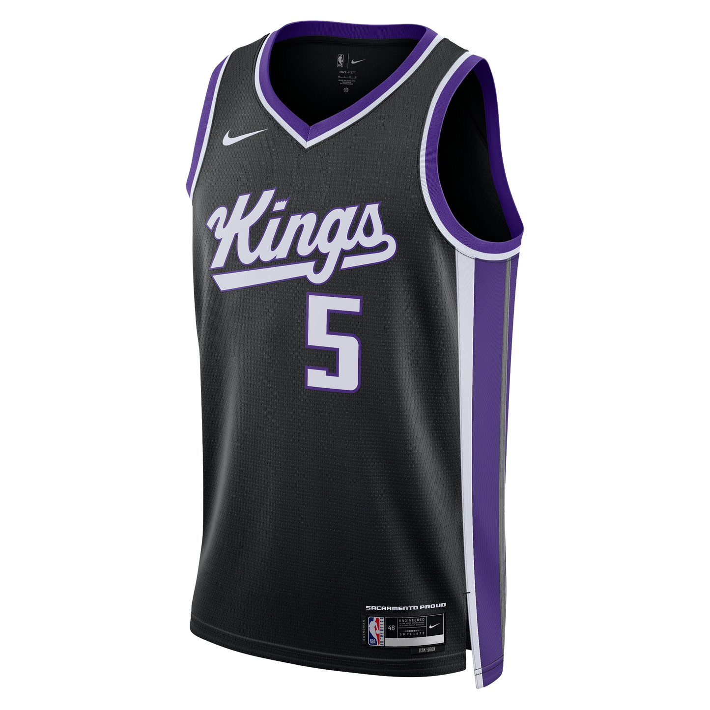 Youth Sacramento Kings Darius Acuff Jr. Nike Black Swingman Jersey - Icon Edition